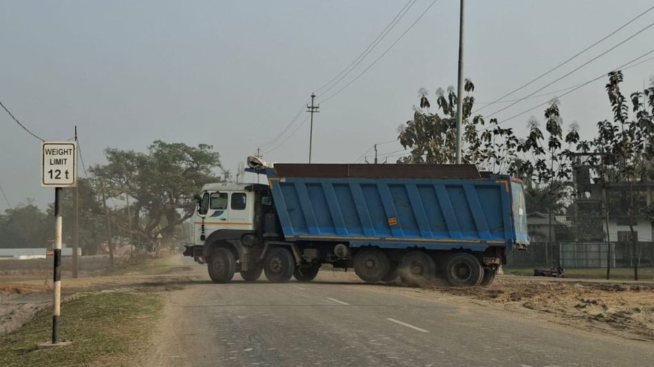 DTO silent as allegations of overloaded dumpers surface on Gauripur bypass in Assam DTO silent as allegations of overloaded dumpers surface on Gauripur bypass in Assam