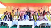 Tripura CM addresses Janajati gathering in Unakoti; 215 join BJP Tripura CM addresses Janajati gathering in Unakoti; 215 join BJP