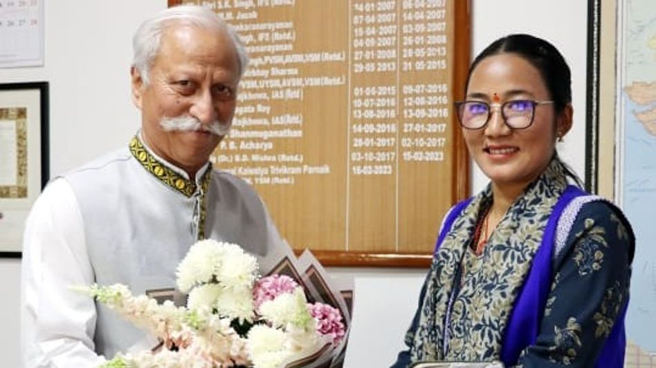 IMC mayor Likha Nari Tadar meets Arunachal Pradesh governor to discuss city development IMC mayor Likha Nari Tadar meets Arunachal Pradesh governor to discuss city development
