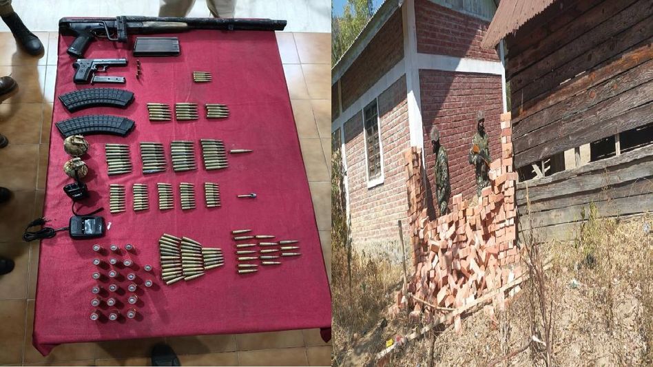 Manipur: Security forces recover arms, grenades in Imphal West, bunkers dismantled in Ukhrul ahead of poll season Manipur: Security forces recover arms, grenades in Imphal West, bunkers dismantled in Ukhrul ahead of poll season