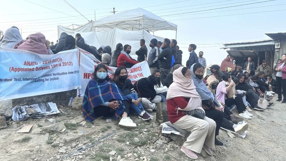 Nagaland teachers continue indefinite protest as govt reaffirms regularisation process Nagaland teachers continue indefinite protest as govt reaffirms regularisation process