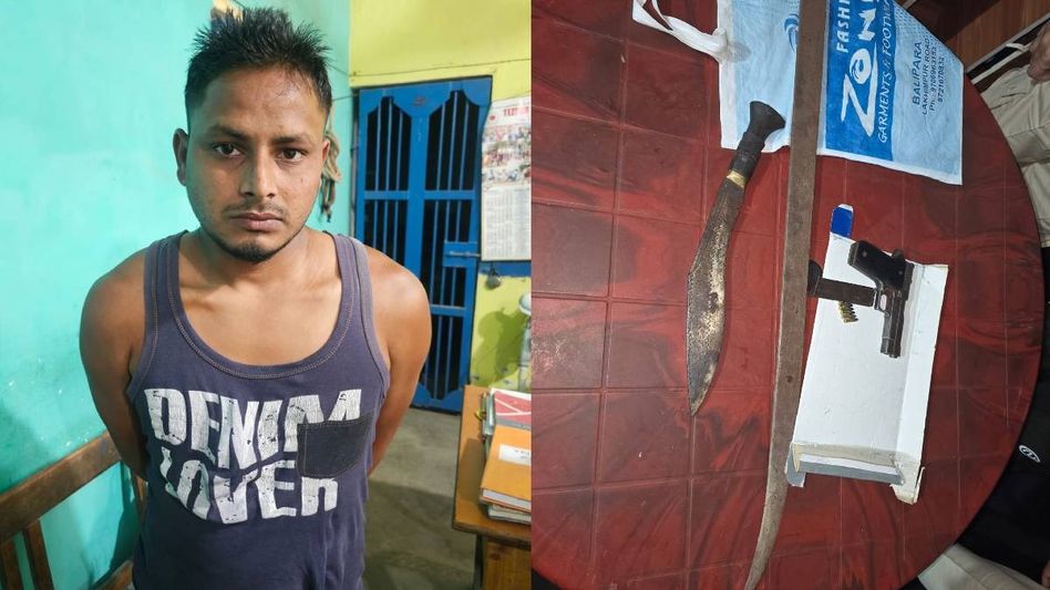 Assam police seize pistol, sword during late-night raid in Tezpur, arrest youth ahead of assembly elections Assam police seize pistol, sword during late-night raid in Tezpur, arrest youth ahead of assembly elections