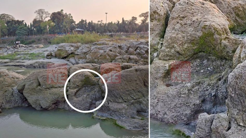 Assam: Netai Dhubuni’s ‘Siddha’ footprint reappears on Brahmaputra bank after 30 years Assam: Netai Dhubuni’s ‘Siddha’ footprint reappears on Brahmaputra bank after 30 years