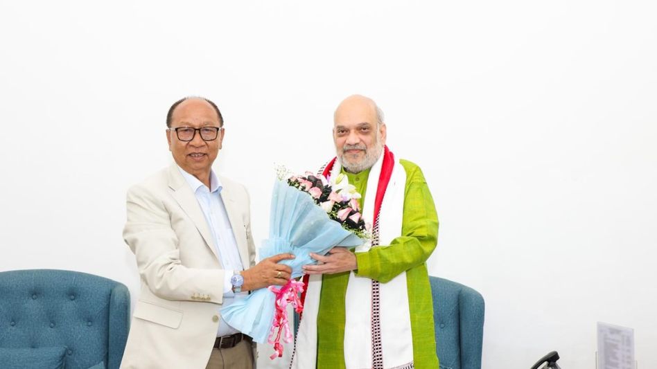 Manipur CM calls on Union Home Minister Amit Shah in New Delhi Manipur CM calls on Union Home Minister Amit Shah in New Delhi