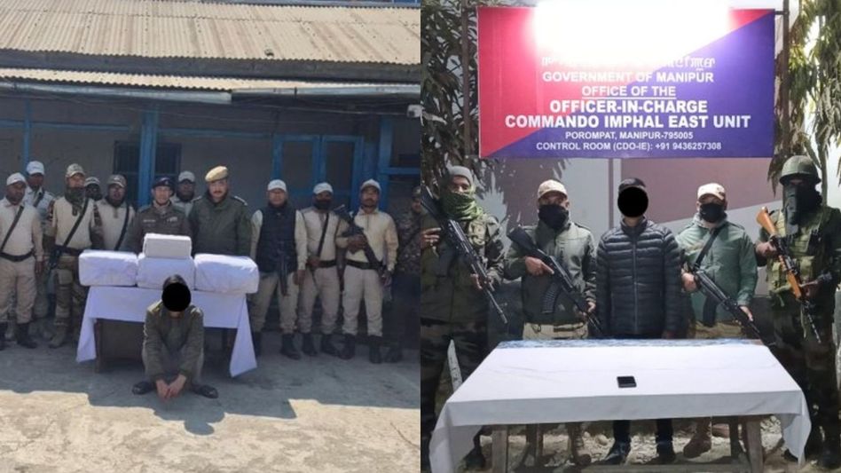 Two arrested in Manipur as police crack down on extortion and drug trafficking Two arrested in Manipur as police crack down on extortion and drug trafficking