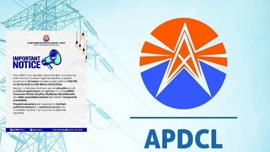 APDCL announces 36 hour portal shutdown for major cloud migration APDCL announces 36 hour portal shutdown for major cloud migration