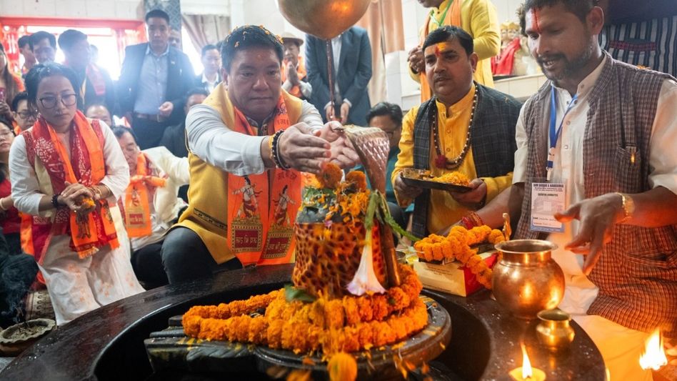 Arunachal Pradesh CM attends Shree Ram Darbar & Nav Durga Pran Pratishtha ceremony in Itanagar Arunachal Pradesh CM attends Shree Ram Darbar & Nav Durga Pran Pratishtha ceremony in Itanagar