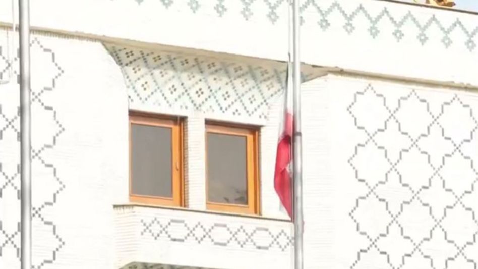 Iran’s embassy in New Delhi lowers flag to half-mast after death of Ayatollah Ali Khamenei in airstrikes Iran’s embassy in New Delhi lowers flag to half-mast after death of Ayatollah Ali Khamenei in airstrikes