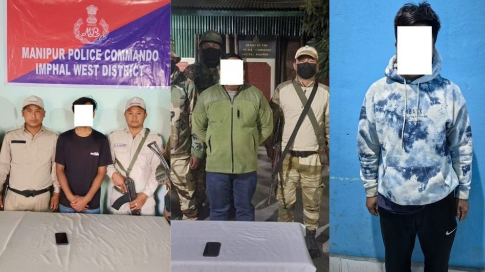 Manipur police arrest three insurgent cadres, seize pistol and ammunition Manipur police arrest three insurgent cadres, seize pistol and ammunition