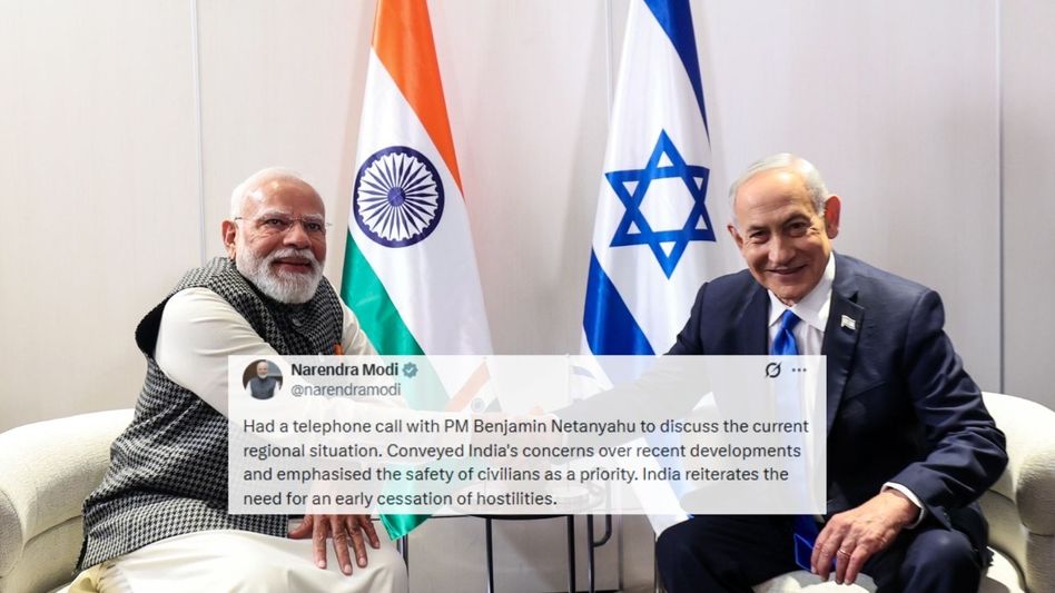 Civilian safety must be priority in West Asia crisis: PM Modi to Netanyahu Civilian safety must be priority in West Asia crisis: PM Modi to Netanyahu