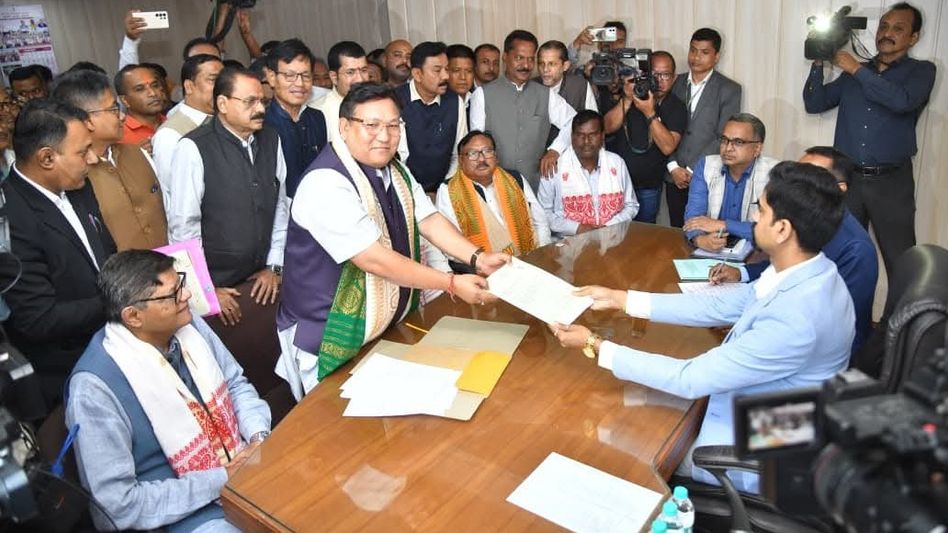 Jogen Mohan, Terash Gowalla and Pramod Boro file nominations for Rajya Sabha polls from Assam Jogen Mohan, Terash Gowalla and Pramod Boro file nominations for Rajya Sabha polls from Assam