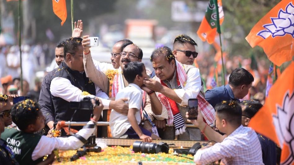 Assam CM continues fourth day of Jana Ashirwad Yatra from Dhemaji Assam CM continues fourth day of Jana Ashirwad Yatra from Dhemaji