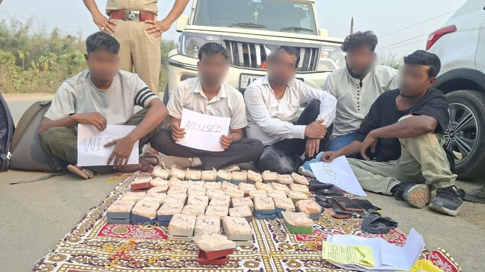 Heroin worth Rs 3.25 crore seized in Assam’s Cachar, five arrested Heroin worth Rs 3.25 crore seized in Assam’s Cachar, five arrested