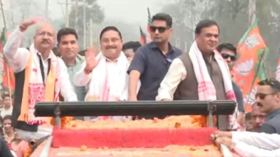 Himanta Biswa Sarma begins 7th day of Jana Ashirwad Yatra from Assam's Margherita Himanta Biswa Sarma begins 7th day of Jana Ashirwad Yatra from Assam's Margherita