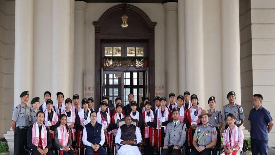 Nagaland students on Assam Rifles tour interact with Assam Governor in Guwahati Nagaland students on Assam Rifles tour interact with Assam Governor in Guwahati
