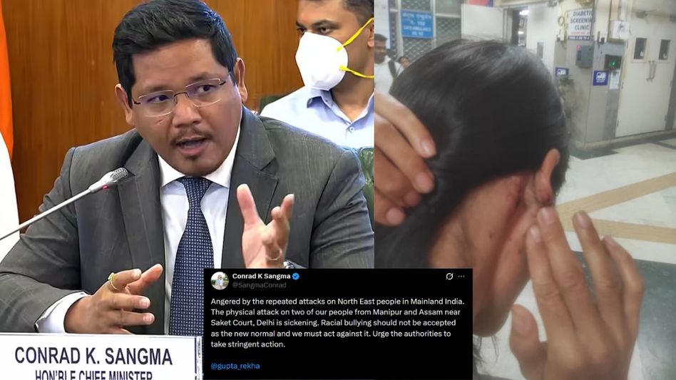‘Sickening’: Meghalaya CM condemns assault on Manipur woman, Assam transgender person in Delhi park ‘Sickening’: Meghalaya CM condemns assault on Manipur woman, Assam transgender person in Delhi park