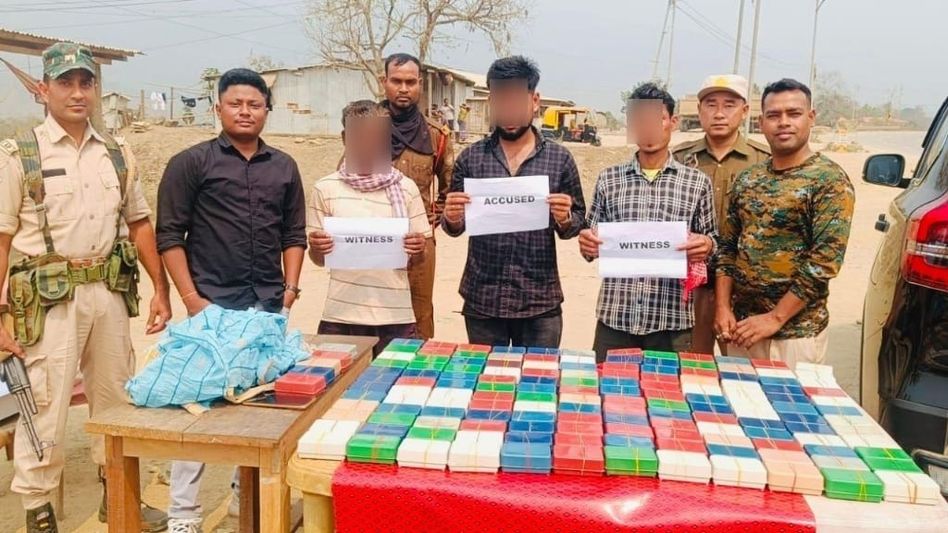 Assam: Dima Hasao police bust major heroin racket, seize 1.72 kg narcotics worth Rs 12 crore Assam: Dima Hasao police bust major heroin racket, seize 1.72 kg narcotics worth Rs 12 crore