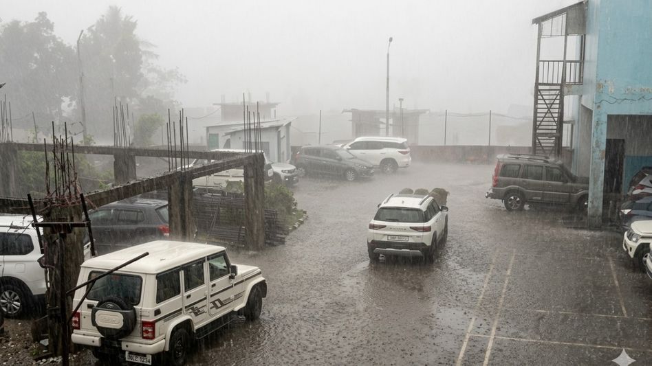 Rain, hailstorm lash parts of Nagaland after prolonged dry spell Rain, hailstorm lash parts of Nagaland after prolonged dry spell