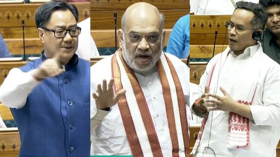 "Yes, Rijiju interrupted most”: Amit Shah’s jibe at ‘irresponsible opposition’ after Gaurav Gogoi’s swipe "Yes, Rijiju interrupted most”: Amit Shah’s jibe at ‘irresponsible opposition’ after Gaurav Gogoi’s swipe