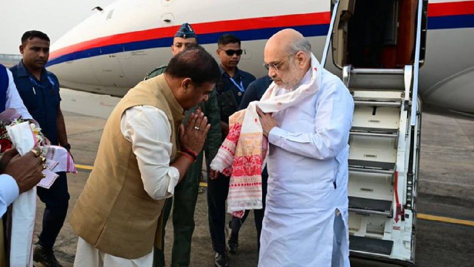 Amit Shah arrives in Guwahati on two-day official visit, set to inaugurate Pragjyotishpur Medical College Amit Shah arrives in Guwahati on two-day official visit, set to inaugurate Pragjyotishpur Medical College