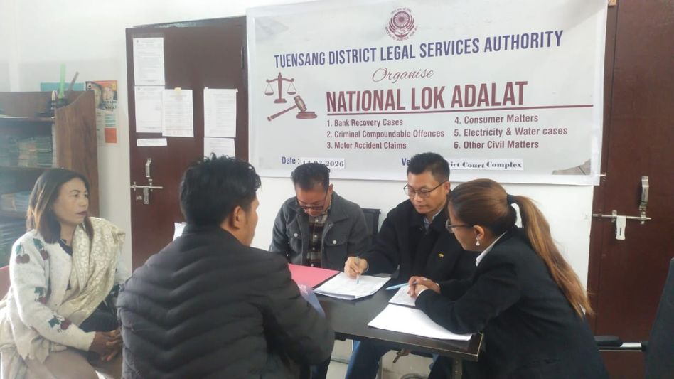 384 cases settled in Nagaland during first quarter National Lok Adalat 384 cases settled in Nagaland during first quarter National Lok Adalat