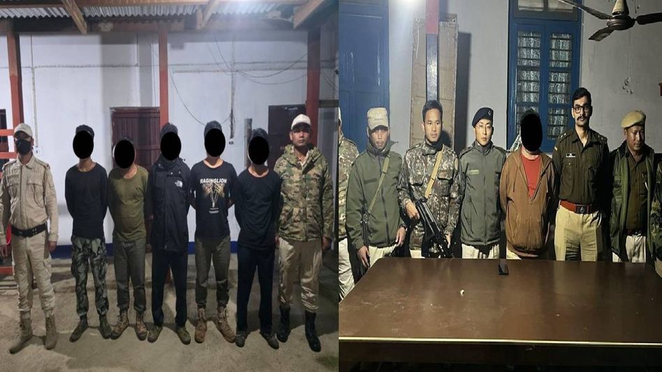 Five insurgent cadres arrested near Indo-Myanmar border, key accused in NH-2 arson case held in Manipur Five insurgent cadres arrested near Indo-Myanmar border, key accused in NH-2 arson case held in Manipur
