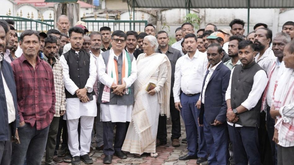 Debabrata Saikia files nomination from Nazira, eyes fourth term as Congress bets on alliance Debabrata Saikia files nomination from Nazira, eyes fourth term as Congress bets on alliance
