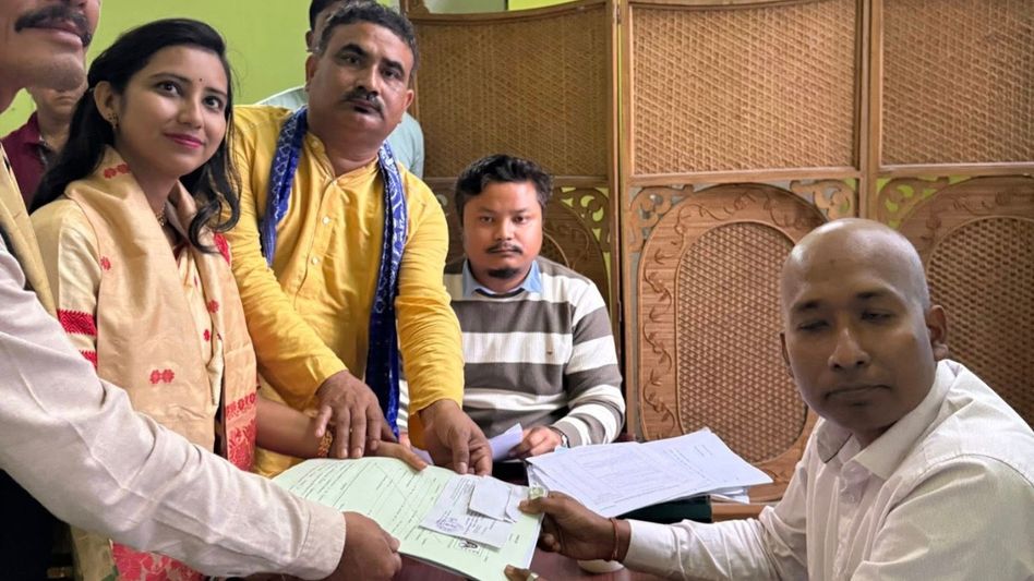 Mariani showdown: Gyanashree Bora files nomination, takes on five-time MLA Rupjyoti Kurmi Mariani showdown: Gyanashree Bora files nomination, takes on five-time MLA Rupjyoti Kurmi
