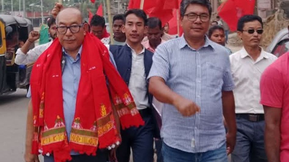 CPI (ML) Liberation fields Robi Kumar Phangcho from Howraghat, files nomination in Diphu CPI (ML) Liberation fields Robi Kumar Phangcho from Howraghat, files nomination in Diphu