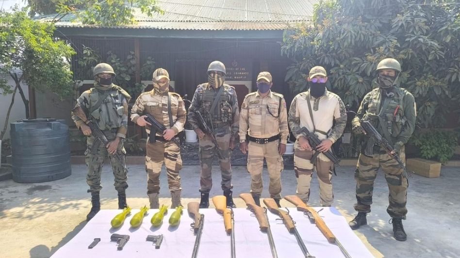 Security forces seize 29 firearms, 50 IEDs in major operations across Manipur Security forces seize 29 firearms, 50 IEDs in major operations across Manipur