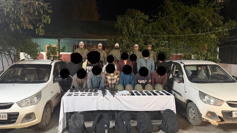 Manipur police arrest 14 UNLF (Koireng) cadres in Thoubal, arms and cash seized Manipur police arrest 14 UNLF (Koireng) cadres in Thoubal, arms and cash seized