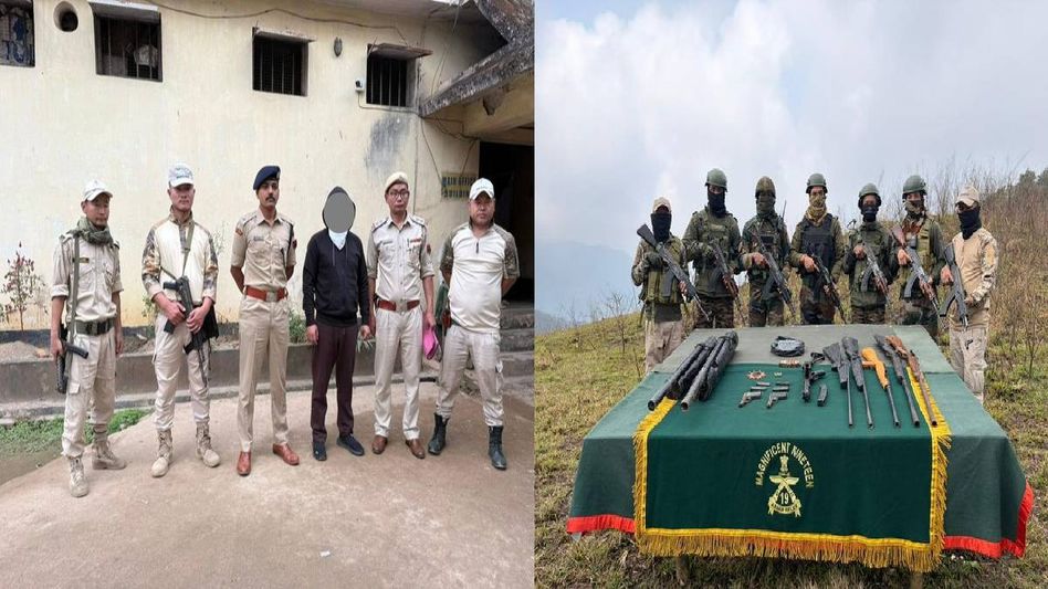 Security forces seize improvised mortars, arrest one in Manipur operations Security forces seize improvised mortars, arrest one in Manipur operations