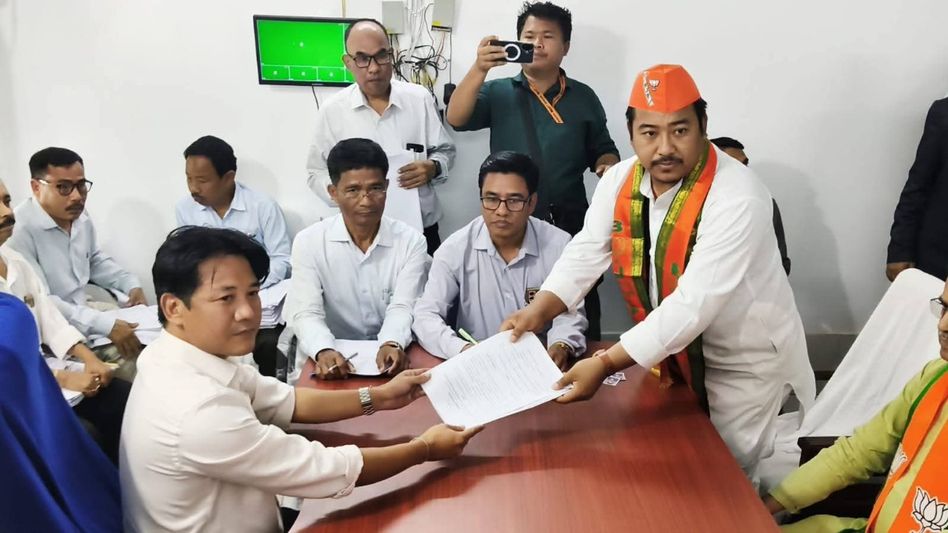 Bipin Debbarma files nomination, targets Tipra Motha ahead of TTAADC polls Bipin Debbarma files nomination, targets Tipra Motha ahead of TTAADC polls