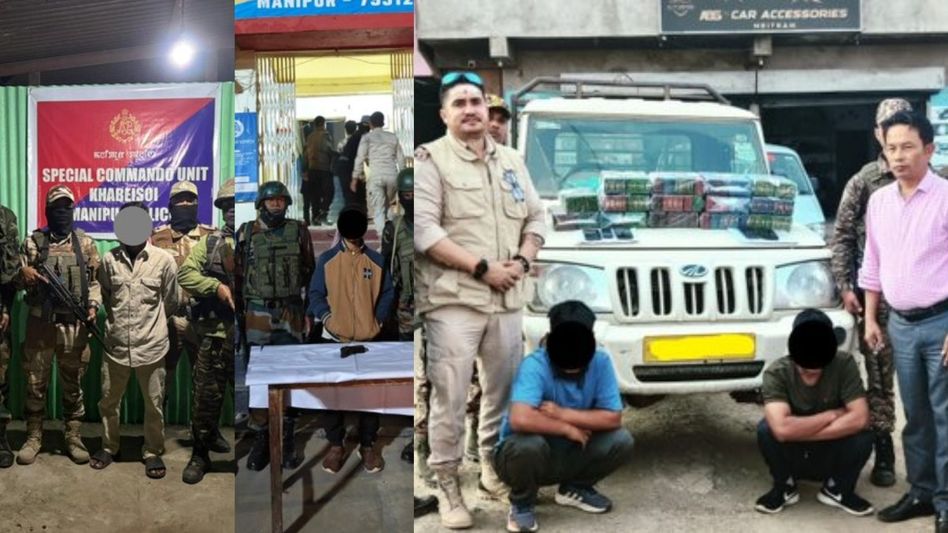 Manipur police net insurgents, seize arms and heroin in statewide operations Manipur police net insurgents, seize arms and heroin in statewide operations
