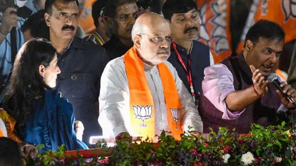 Amit Shah to hold Guwahati roadshow tomorrow, campaign across Assam ahead of polls Amit Shah to hold Guwahati roadshow tomorrow, campaign across Assam ahead of polls