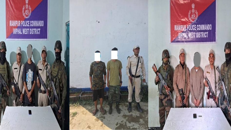 Manipur police arrest several insurgent operatives, seize arms and ammunition in coordinated operations Manipur police arrest several insurgent operatives, seize arms and ammunition in coordinated operations