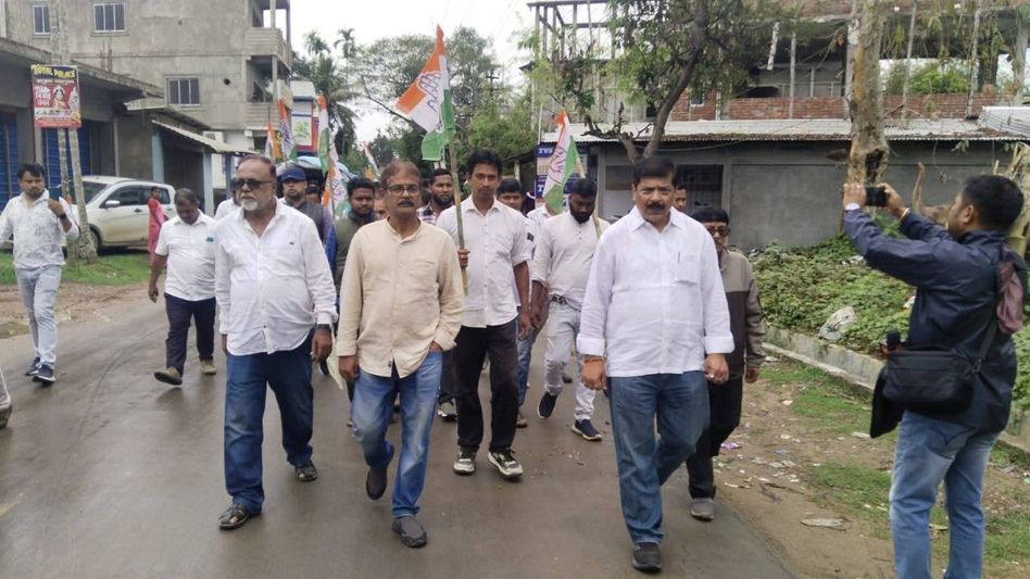 Tripura Congress MLA accuses BJP MLAs of focusing on “commission business”, attends door-to-door bypoll Tripura Congress MLA accuses BJP MLAs of focusing on “commission business”, attends door-to-door bypoll