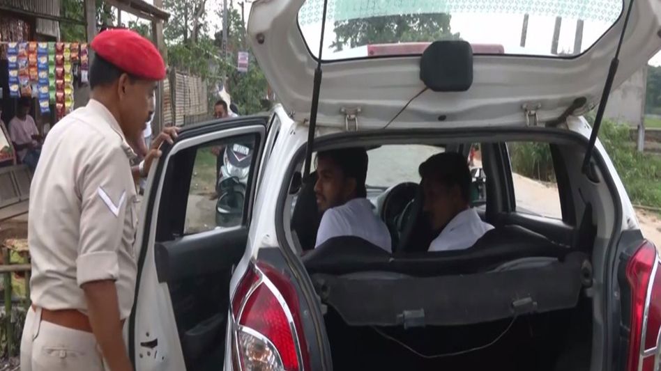 Assam Police tightens security in Sribhumi ahead of Assembly polls, intensifies vehicle checks Assam Police tightens security in Sribhumi ahead of Assembly polls, intensifies vehicle checks