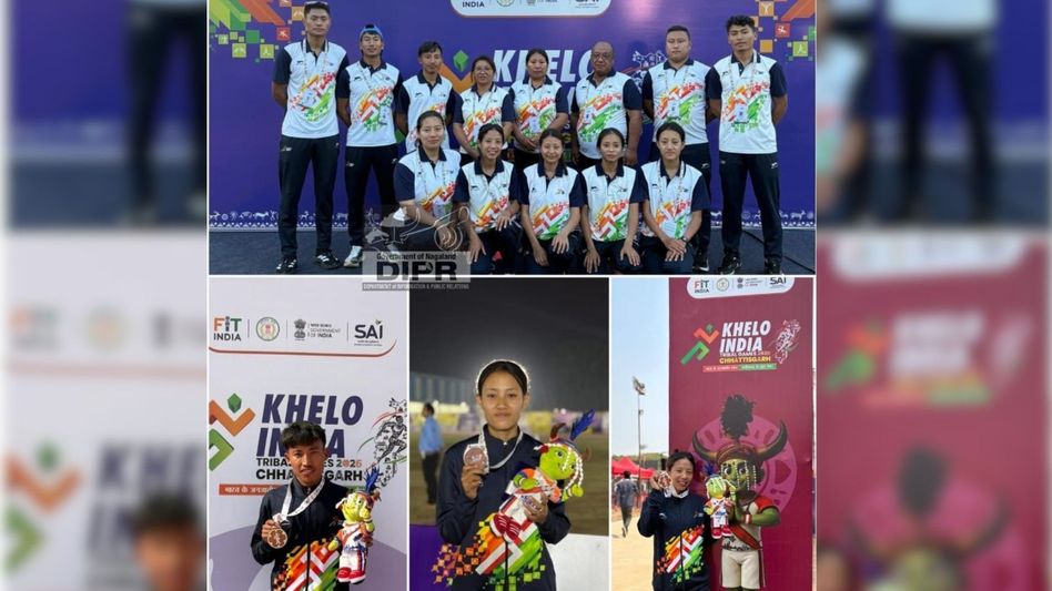 Nagaland bags three medals at Khelo India Tribal Games 2026 Nagaland bags three medals at Khelo India Tribal Games 2026