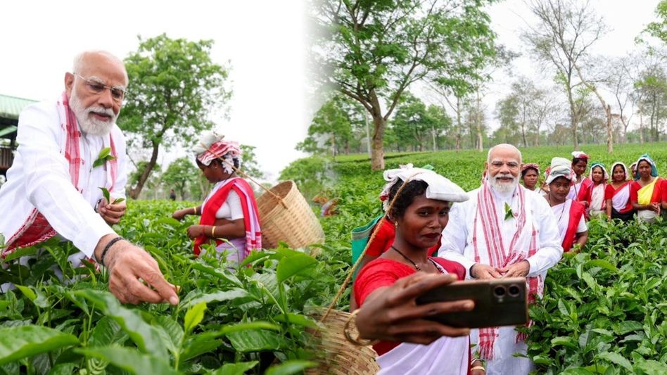 The inside story of PM Modi’s tea-garden visit in Assam The inside story of PM Modi’s tea-garden visit in Assam
