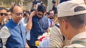 Manipur CM Khemchand Singh reaches Jiribam on first road visit since unrest Manipur CM Khemchand Singh reaches Jiribam on first road visit since unrest