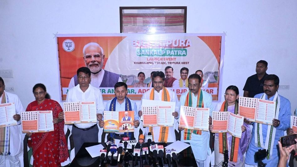 BJP promises to rename Tripura's TTAADC as ‘Territorial Council’ in 29-point poll manifesto BJP promises to rename Tripura's TTAADC as ‘Territorial Council’ in 29-point poll manifesto