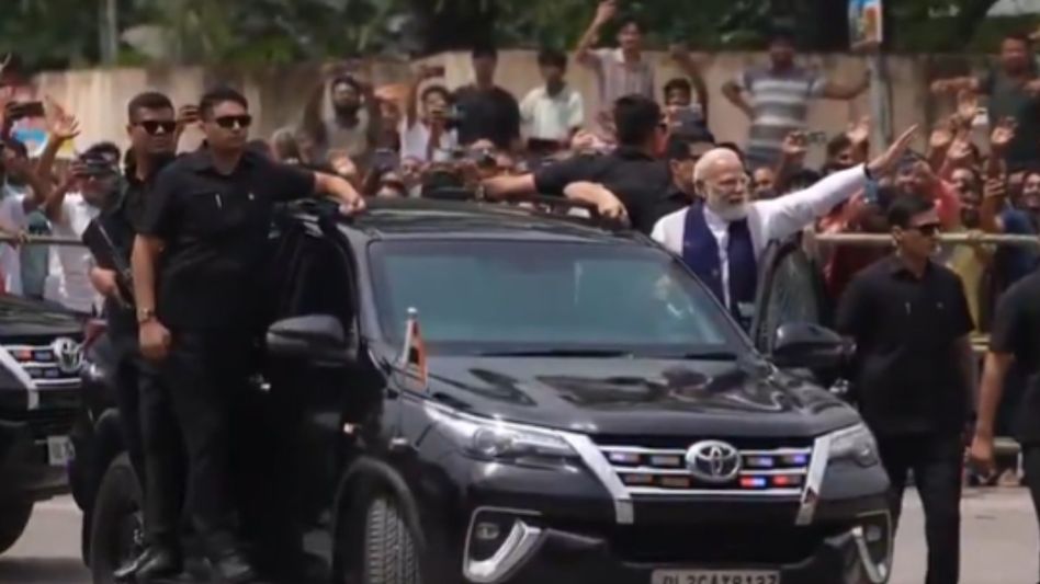 PM Modi accuses Congress of ‘echoing Pakistan’, highlights development push at Assam rally PM Modi accuses Congress of ‘echoing Pakistan’, highlights development push at Assam rally