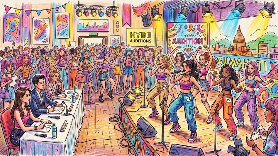 HYBE India sets audition and pop-up dates as Guwahati kicks off the schedule HYBE India sets audition and pop-up dates as Guwahati kicks off the schedule