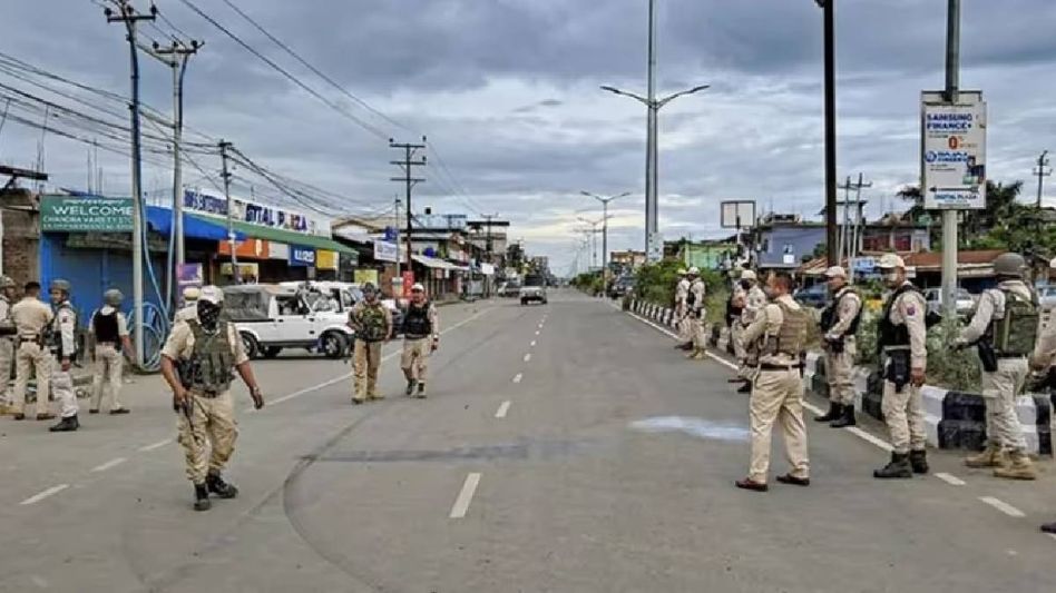Indefinite curfew imposed in five Manipur valley districts amid prevailing law and order situation Indefinite curfew imposed in five Manipur valley districts amid prevailing law and order situation