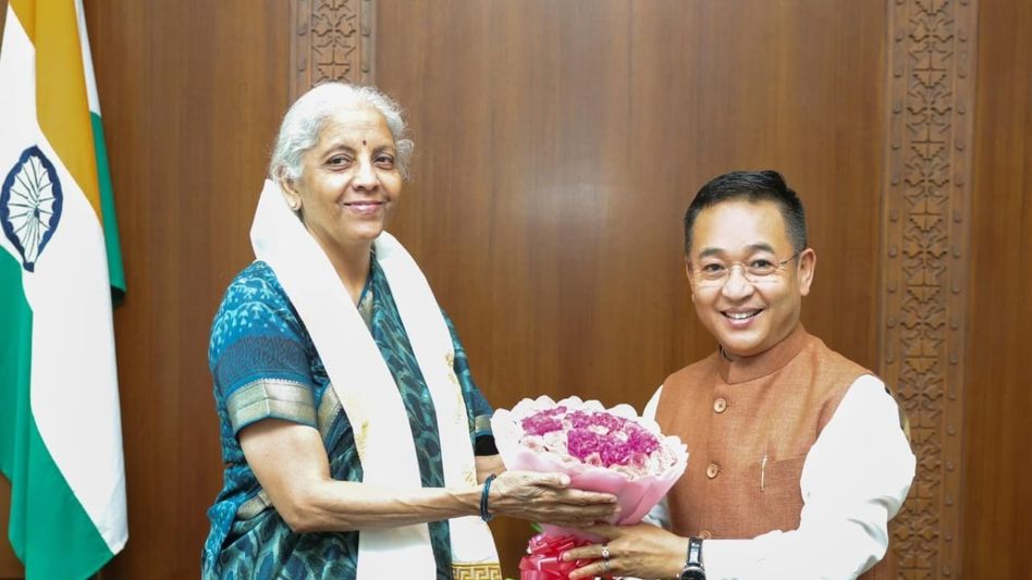 Sikkim CM meets Finance Minister, secures Rs 820 crore assistance Sikkim CM meets Finance Minister, secures Rs 820 crore assistance