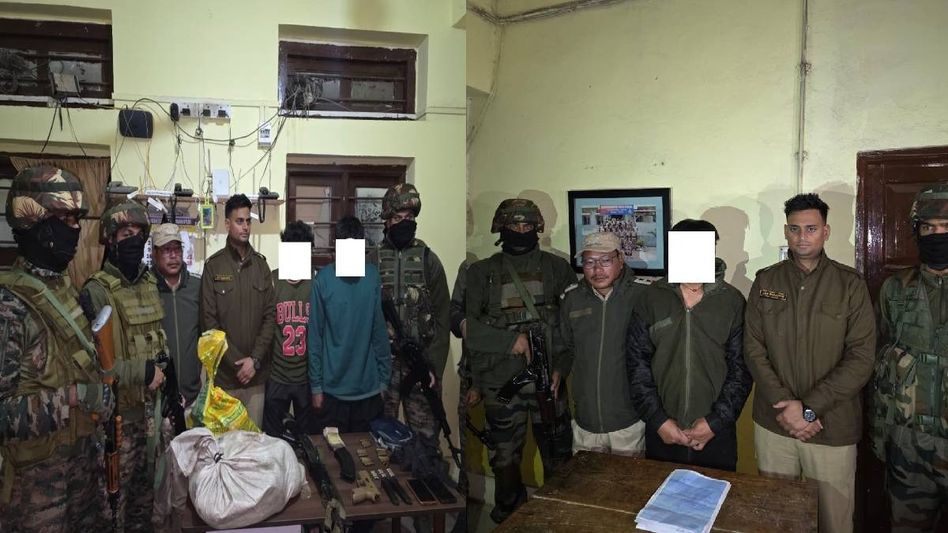 Manipur: Arms, narcotics seized as security forces arrest 3 suspected UNKA cadres after Bishnupur explosion Manipur: Arms, narcotics seized as security forces arrest 3 suspected UNKA cadres after Bishnupur explosion