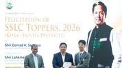 Meghalaya CM felicitates 40 meritorious SSLC students from Khasi and Jaintia Hills Meghalaya CM felicitates 40 meritorious SSLC students from Khasi and Jaintia Hills