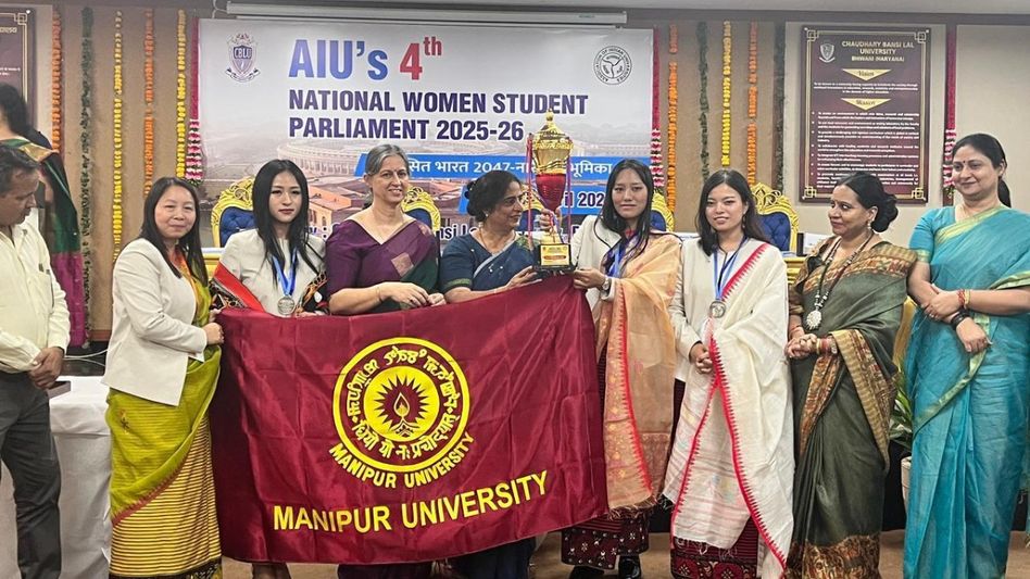 Manipur University secures 1st runner-up position at National Women Student Parliament Manipur University secures 1st runner-up position at National Women Student Parliament
