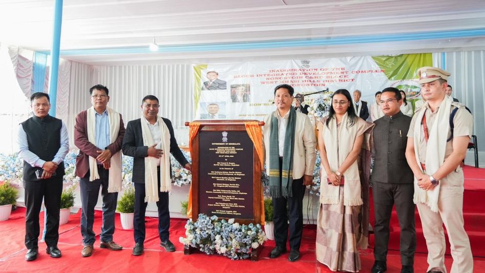 Meghalaya CM inaugurates Block Integrated Development Complex at Nongstoin Meghalaya CM inaugurates Block Integrated Development Complex at Nongstoin